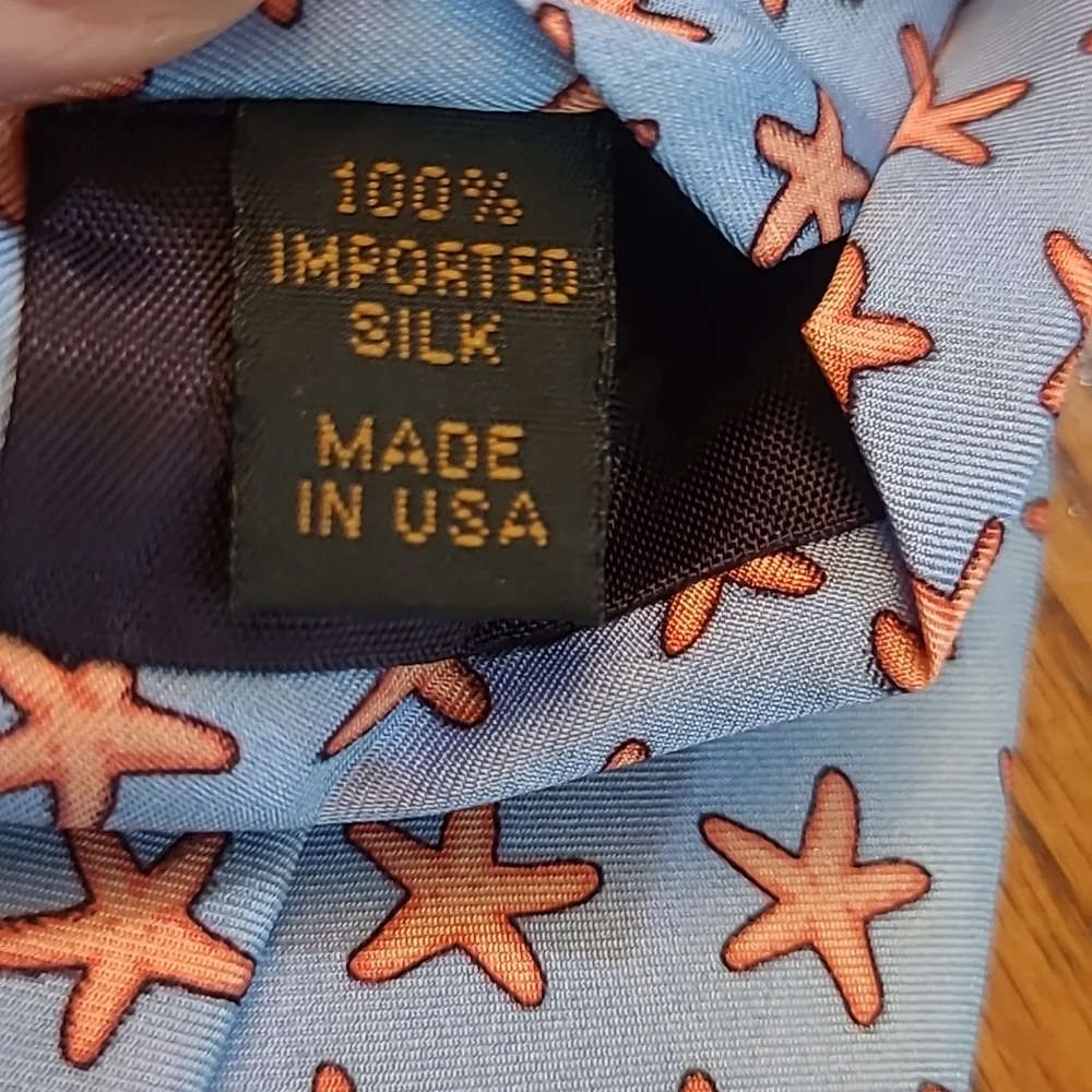 🌟3/$20 Peter Blair Silk Boys Tie Seastar Starfish